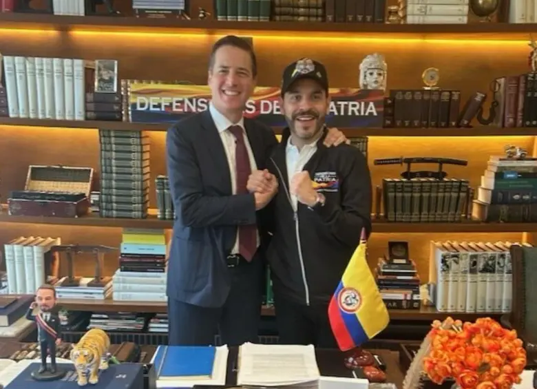 El senador estadounidense Bernie Moreno junto al presidente electo Abelardo de la Espriella. Foto: tomada de redes sociales