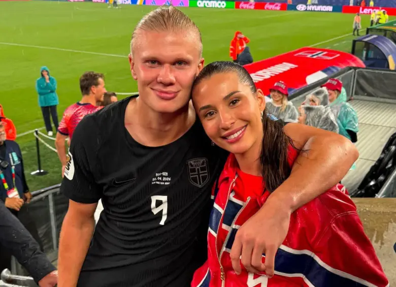 Isabel Haugseng Johansen acompaña a Erling Haaland en cada partido del Mundial 2026. Foto: Tomada de Instagram @isabellaa