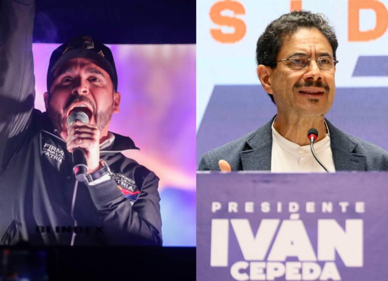 Abelardo de la Espriella e Iván Cepeda se disputan la presidencia. Foto: Colprensa