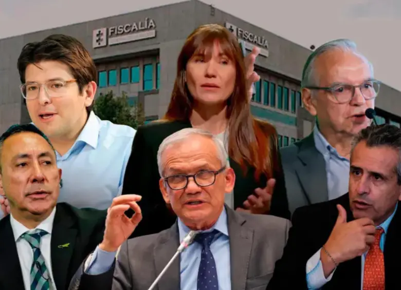 Arriba de izquierda a derecha: Miguel Uribe Turbay; Zulma Guzmán, y el exministro Ricardo Bonilla. Abajo: Ricardo Roa, presidente de Ecopetrol; el exdirector del DAPRE, Carlos Ramón González; exministro Luis Fernando Velasco. FOTO colprensa -archivo particular