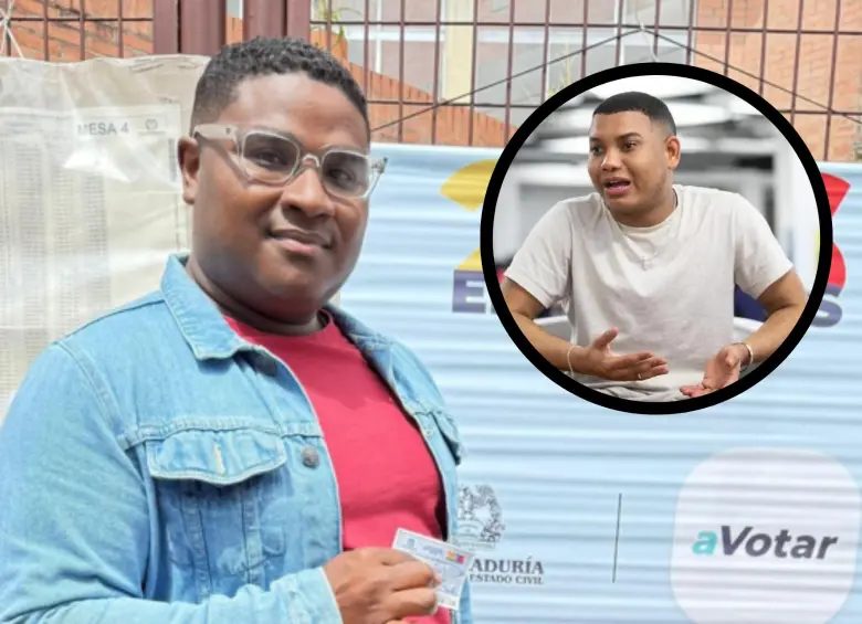 En la foto principal, Oscar Benavides, el representante afro a la Cámara con más votos. En el círculo, Miguel Polo Polo. FOTOS: COLPRENSA Y REDES.