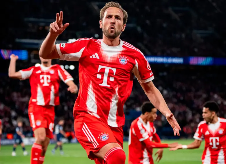 El delantero inglés Harry Kane lucha por ser el goleador de esta edición de la Champions League. Foto: tomada del x de @ChampionsLeague