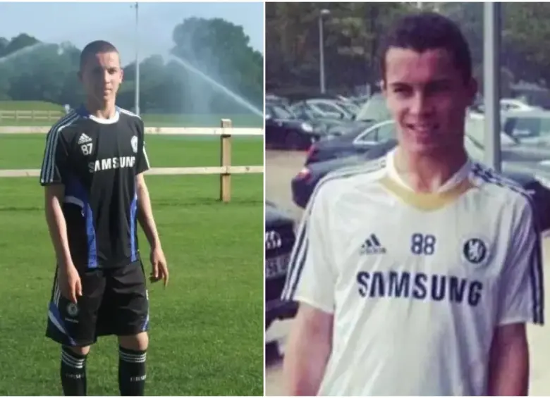 Yann Gueho en medio de los entrenamientos con el Chelsea de Inglaterra. FOTO: Cortesía The Athletic