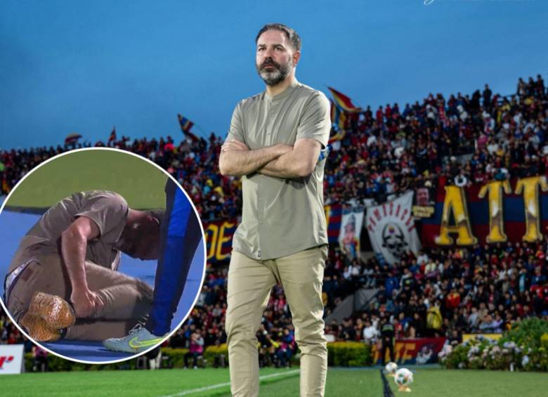 El técnico Jonathan Risueño es el actual entrenador del Deportivo Pasto, quien es segundo en la Liga BetPlay detrás de Atlético Nacional. FOTOS: Deportivo Pasto y captura video Win