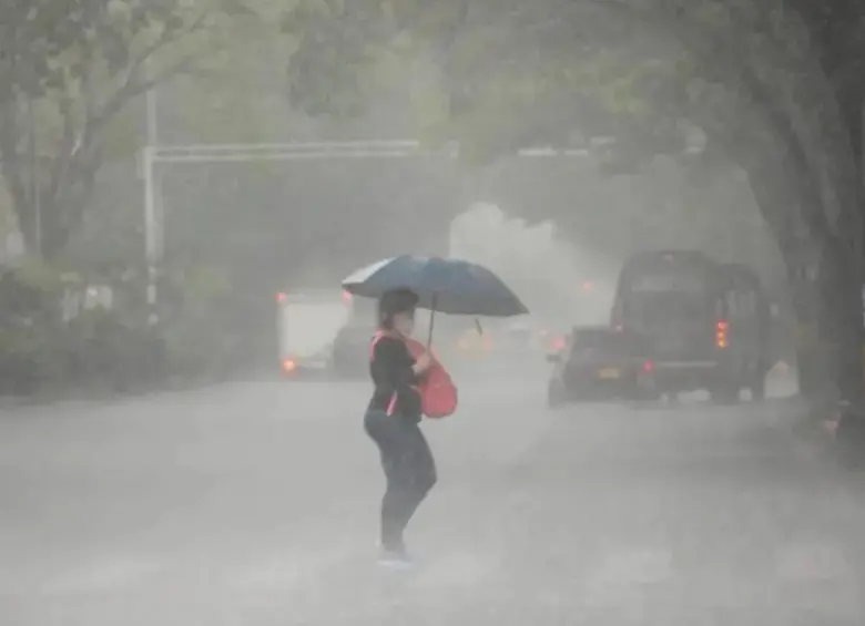 Autoridades reportaron tormenta eléctrica en Medellín y el Valle de Aburrá. FOTO: Cortesía