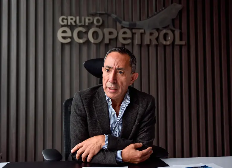 Ricardo Roa, presidente de Ecopetrol, presenta el balance de la empresa en el primer trimestre de este año. FOTO Colprensa