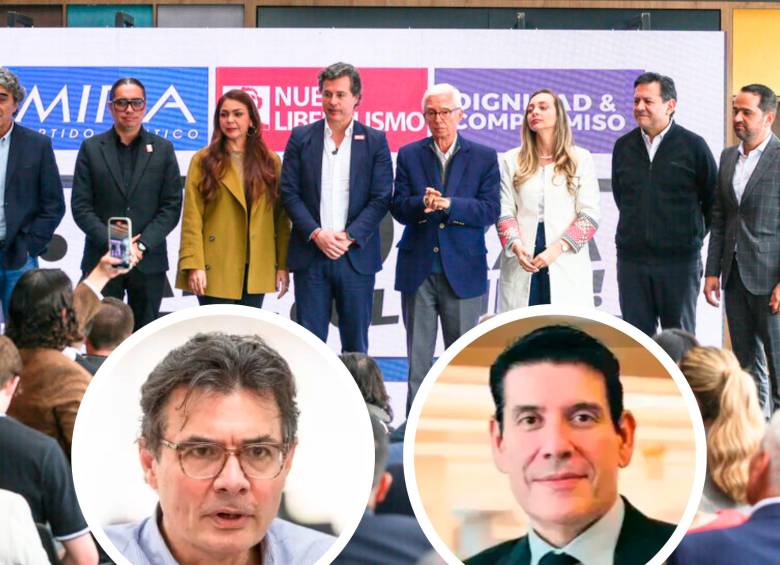 La alianza “Ahora Colombia” se tambalea por la pugna entre los partidos que la integran sobre quién encabezará su lista al Senado, disputa que dejó heridas entre Alejandro Gaviria (izquierda) y Juan Manuel Galán. Mauricio Gaona (derecha) ya declinó la aspiración. FOTO: COLPRENSA/EL COLOMBIANO/ARCHIVO PARTICULAR