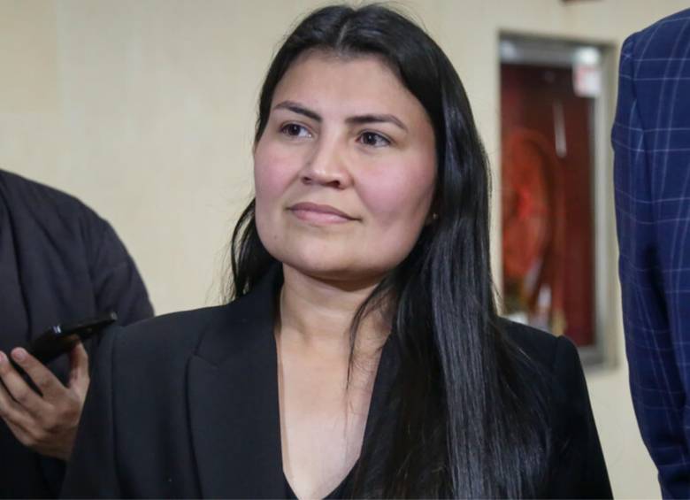 Karen Manrique, representante por las curules de paz, cuando compareció ante la Corte Suprema en 2024. Foto: Colprensa.