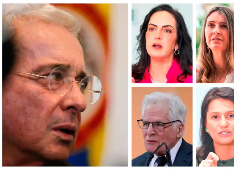 En el proceso ahora quedan las senadoras María Fernanda Cabal, Paloma Valencia y Paola Holguín, así como el dirigente Miguel Uribe Londoño. La última palabra la tendría el expresidente Álvaro Uribe Vélez. FOTOS: Colprensa y EL COLOMBIANO