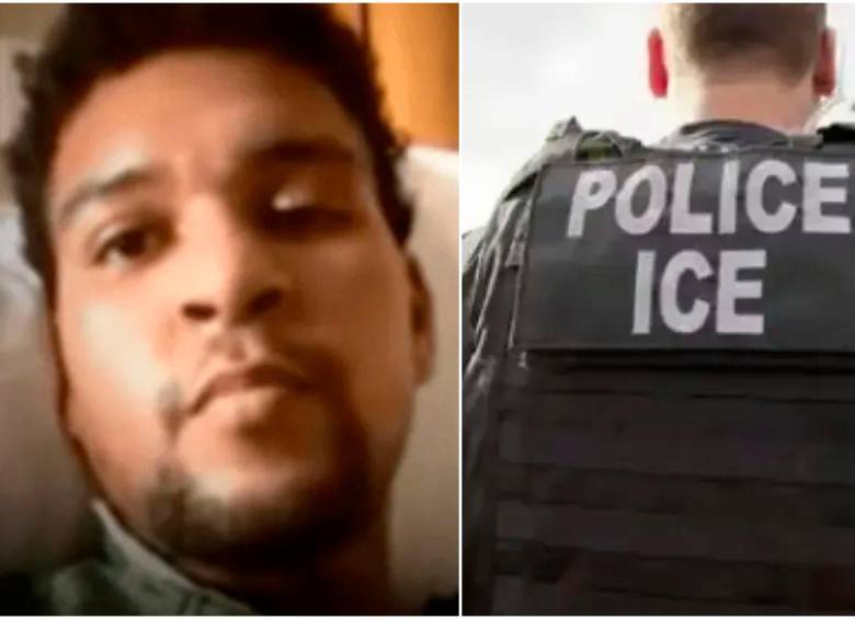 Alex Valencia, de 23 años, es el colombiano que terminó detenido y amputado en Estados Unidos por una enfermedad que, al parecer, contrajo en su celda. FOTOS: Cortesía Univisión e ICE
