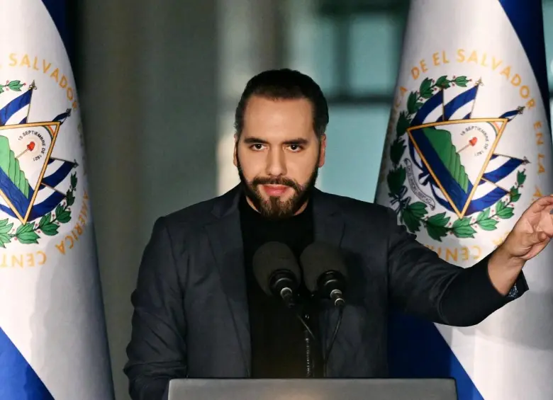 El presidente de El Salvador, Nayib Bukele. FOTO: AFP.