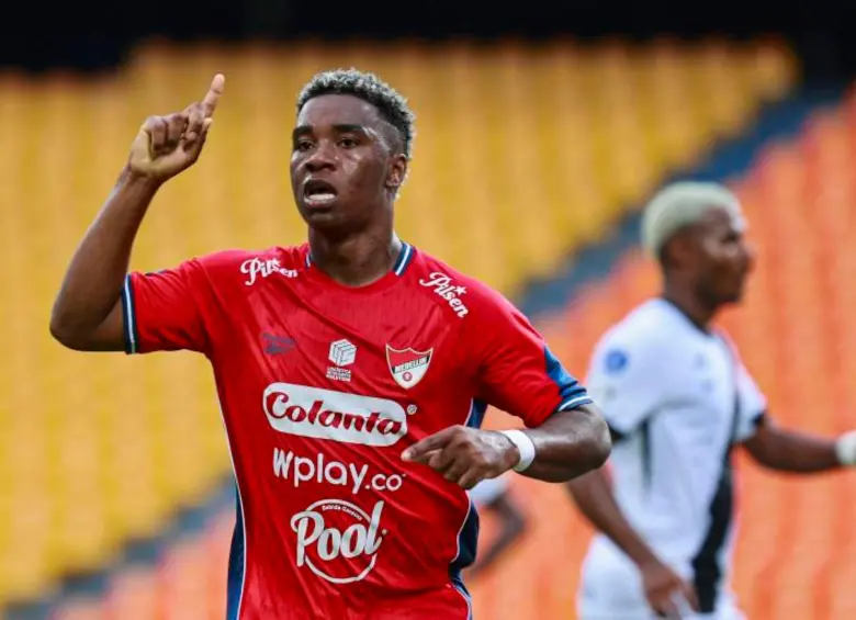 El jugador Jhon Montaño fue uno de los que anotó gol con el DIM en la victoria ante Tolima en Ibagué, los otros dos tantos fueron de Daniel Cataño y Juan José Córdoba. FOTO MANUEL SALDARRIAGA 