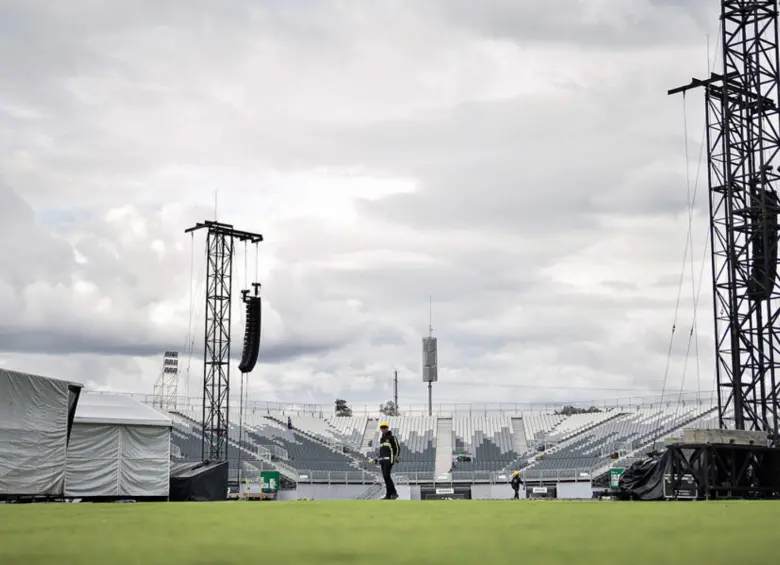 Vive Claro es un recinto en Bogotá destinado para eventos culturales que tiene aforo para 40.000 personas, superando al estadio Nemesio Camacho El Campín. FOTO: Colprensa