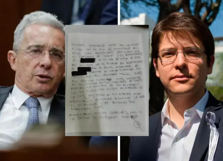 La carta estaba escrita a mano. FOTO: ARCHIVO EL COLOMBIANO