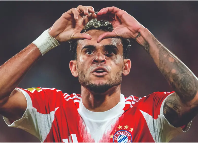 El extremo guajiro Luis Díaz es una de las grandes figuras del Bayern Múnich para esta temporada. FOTO: Getty