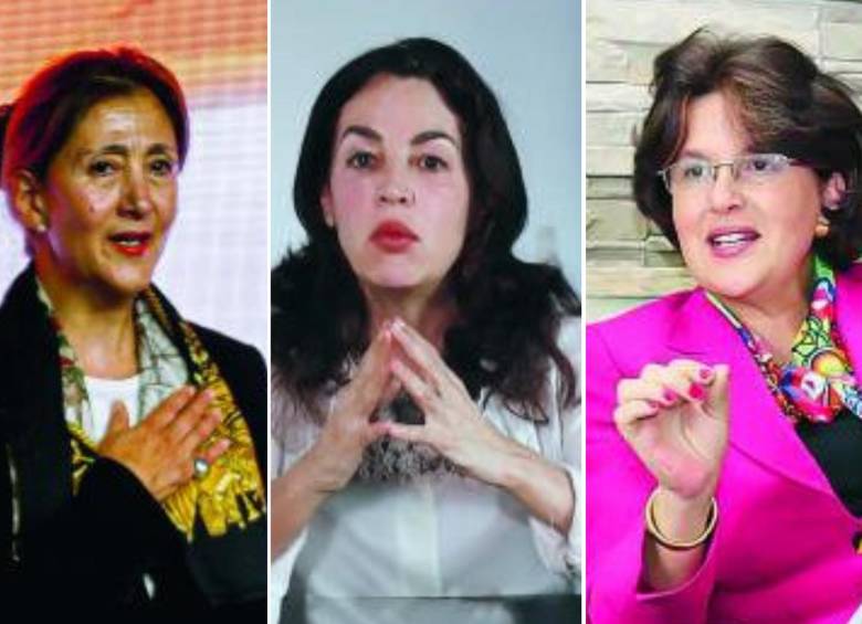 Ingrid Betancourt, dirigente de oxígeno; Sofia Gaviria, exsenadora y Beatriz Uribe Botero, exministra. Foto: Cortesía.