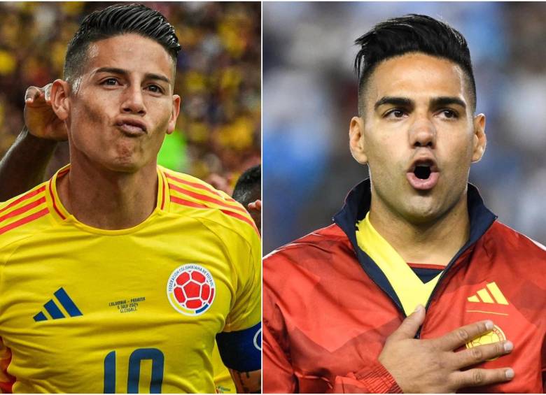 James Rodríguez y Radamel Falcao García son dos de los jugadores más importantes en la historia de Colombia FOTO: CUENTA DE X @jamesdrodriguez y @FALCAO