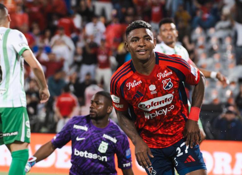 Brayan León anotó dos goles ante Nacional en el clásico. FOTO: Redes sociales DIM