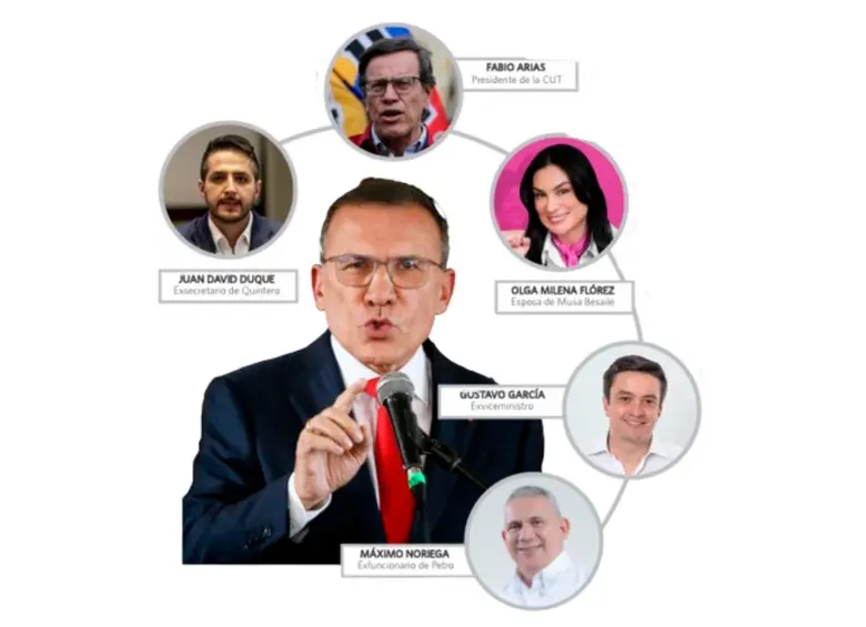 La lista incluye desde herederos de caciques y exfuncionarios de Daniel Quintero hasta sindicalistas denunciados y nombres ligados a la UNGRD y al petrismo duro. La apuesta mezcla poder electoral con alto ruido ético de cara a 2026. FOTOS: Colprensa y archivo particular