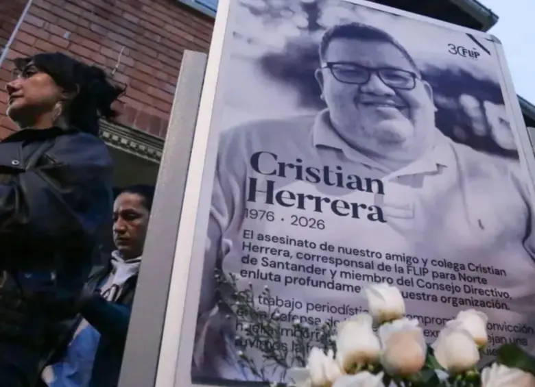 Homenaje a Cristian Herrera en la Fundación para la Libertad de Prensa. Foto: Colprensa.