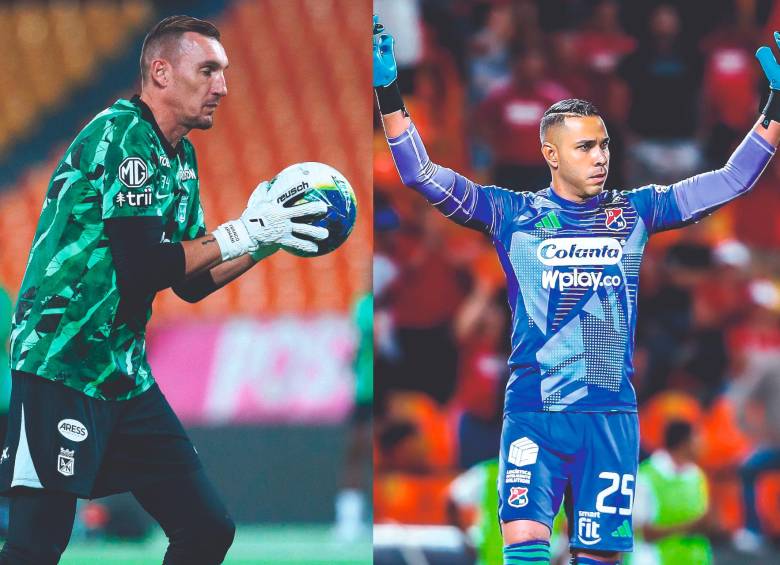 El arquero Franco Armani es una de las fichas claves de Nacional para buscar avanzar a semifinales de la Copa. El portero tolimense Éder Chuax, por su parte, se ha consolidado como una de las grandes figuras del Medellín de Amaranto Perea. El miércoles se espera que brillen. FOTOs el colombiano