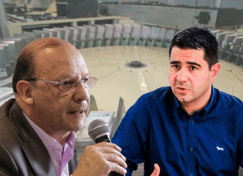 El representante a la Cámara por Antioquia Simón Molina (a la derecha) denunció ante la Fiscalía al exministro de Hacienda Germán Ávila. FOTOS: Colprensa y EL COLOMBIANO