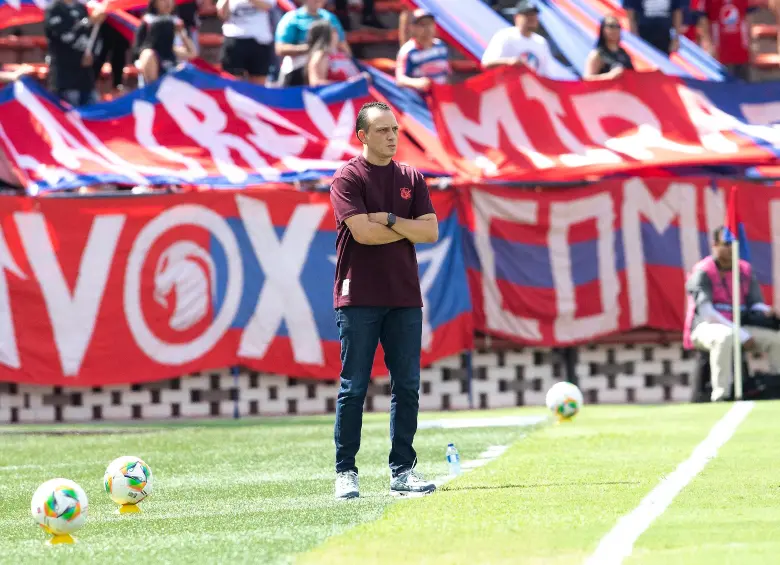 El entrenador antioqueño Alejandro Restrepo tendrá buen tiempo para preparar al cuadro rojo de cara a su próximo juego. FOTO: Esnéyder Gutiérrez