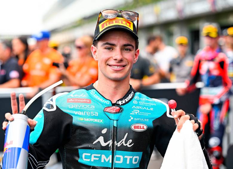 David Alonso se prepara para el GP de Austria de Moto2. FOTO CORTESÍA ASPAR TEAM