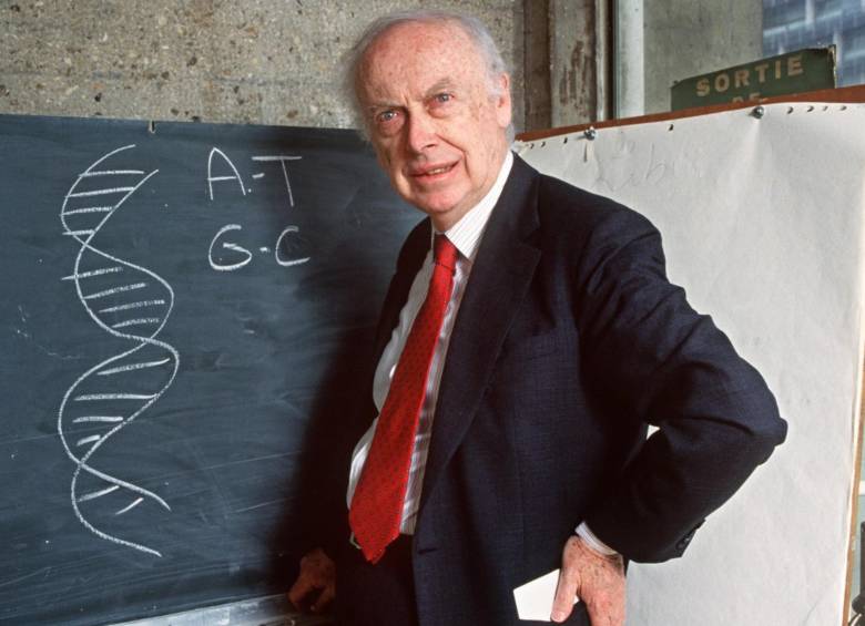 El premio Nobel estadounidense James Watson. FOTO: AFP