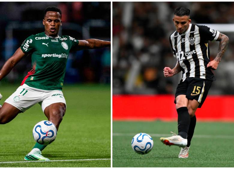 Jhon Arias y Kevin Castaño llegaron a sus nuevos equipos este año. Tras hacer una buena presentación en el Brasileirao, ambos están haciendo las cosas de la mejor manera en torneos Conmebol. FOTO GETTY