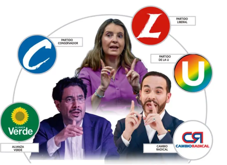 Los partidos tradicionales se mueven entre apoyar a los punteros de las encuestas: Iván Cepeda, Abelardo de la Espriella y Paloma Valencia. Foto: Julio Herrera/El Colombiano.