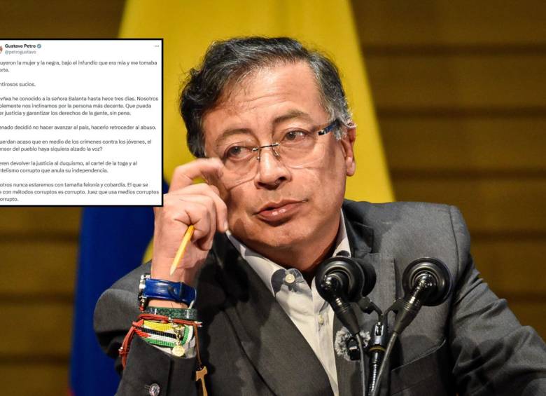 El presidente Gustavo Petro criticó la elección de Carlos Camargo como magistrado de la Corte Constitucional. Fotos: Colprensa y redes sociales 
