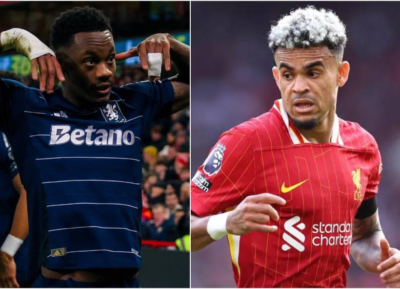 Jhon Jáder Durán, del Aston Villa, y Luis Díaz, del Liverpool, entre los 100 futbolistas mejor valorados del planeta en la actualidad. FOTO: REDES SOCIALES ASTON VILLA Y LIVERPOOL 