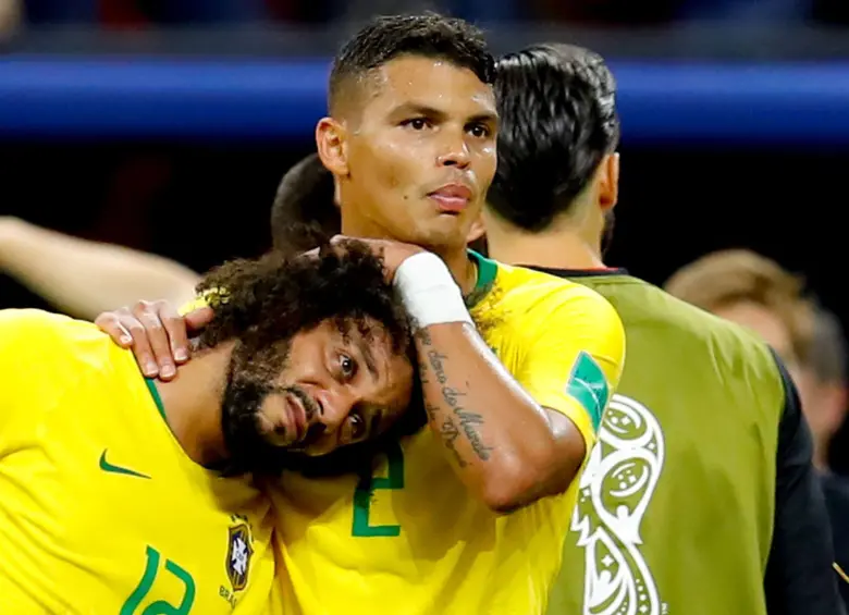 Los hijos de Marcelo y Thiago Silva ya visten la camiseta de una selección pero no es la de Brasil. Foto: Getty Images