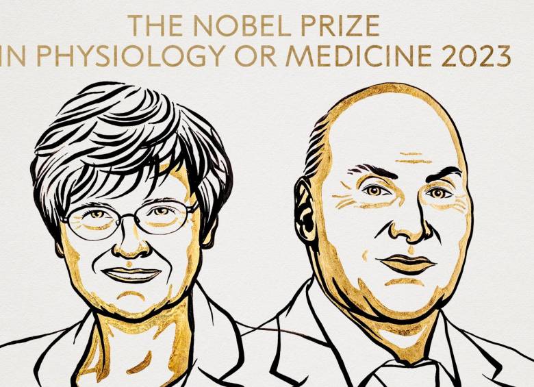 Katalin Karikó (Hungría) y Drew Weissman (Estados Unidos), ganaron el Premio Nobel de Medicina 2023. FOTO @NobelPrize en X 