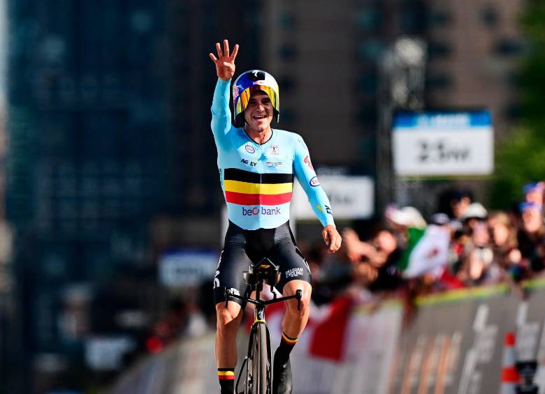 Remco Evenepoel buscará emular lo que hizo en los Juegos Olímpicos de París 2024. FOTO GETTY