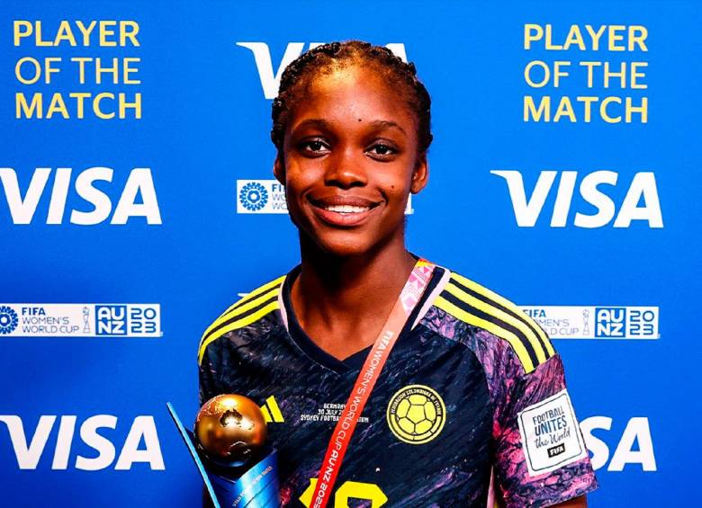 Linda Caicedo, una de las figuras del Mundial de mayores en territorio oceánico. FOTO TWITTER FIFA