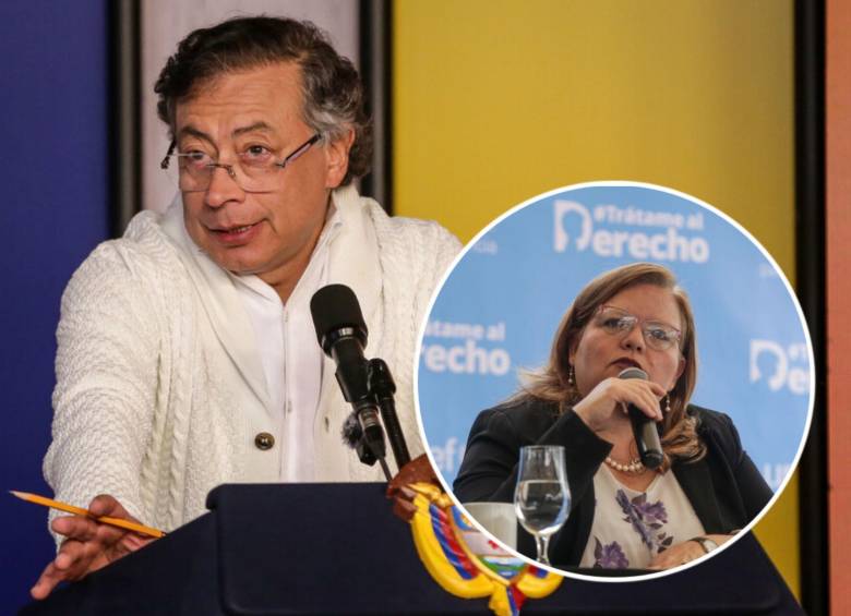 Gustavo Petro le llamó la atención públicamente a su funcionaria, Astrid Cáceres, directora del ICBF. Fotos: Colprensa