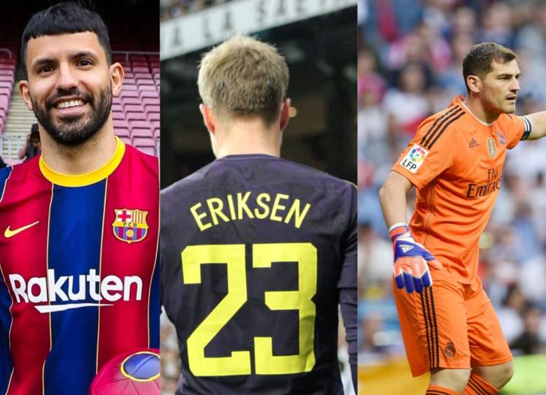 Sergio Agüero, Christian Eriksen e Iker Casillas son algunos futbolistas que han sufrido esta condición. Fotos: Europapress