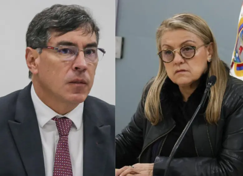 El desencuentro lo protagonizaron los magistrados del Consejo Nacional Electoral Álvaro Hernán Prada y Fabiola Márquez. Foto: Colprensa/ Redes sociales @fabiolamarquezg