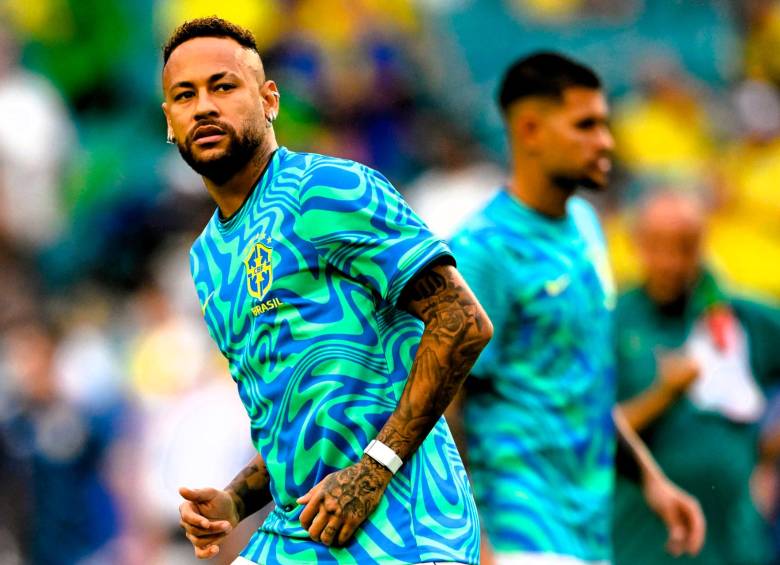 El futbolista brasileño Neymar, de 34 años, es una de las grandes figuras de Brasil. Foto: tomada del x de @FifaWorldCup