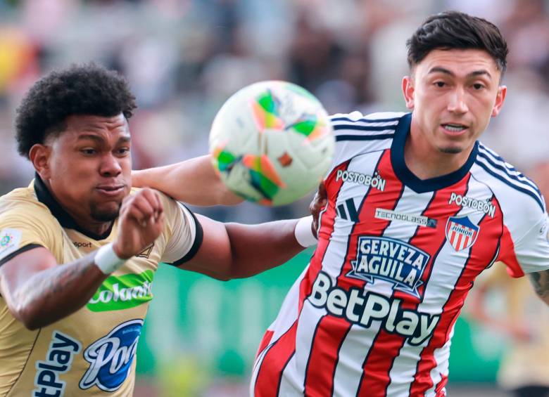 El antioqueño Bryan Castrillón fue de los mejores jugadores de Junior ante Águilas.FOTO Manuel Saldarriaga
