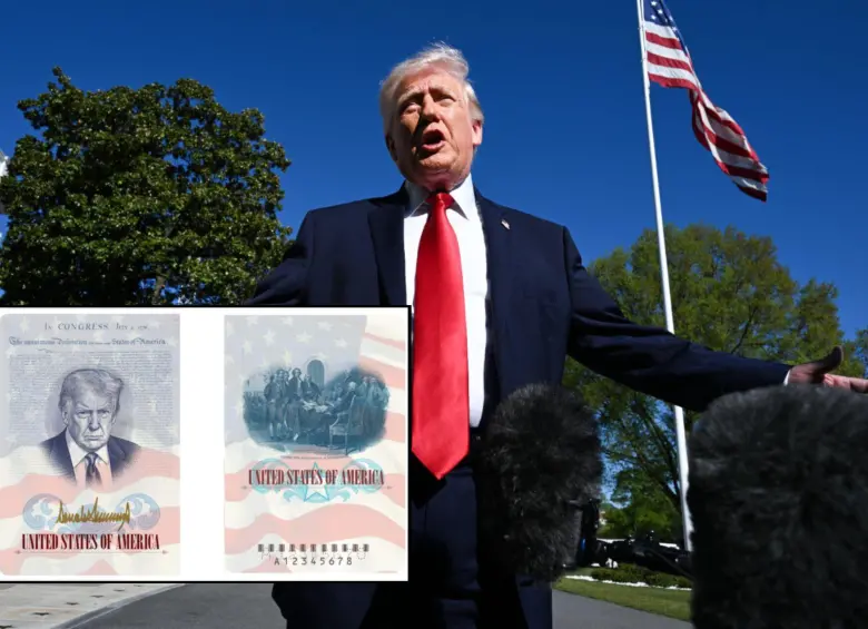 Desde la Casa Blanca se habría ordenado emitir pasaportes con el rostro de Donald Trump. Fotos: Getty Images y @Katelyn_Caralle