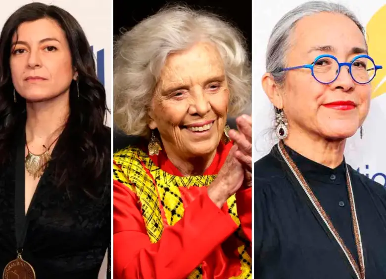 La argentina Samanta Schweblin y las mexicanas Elana Poniatowska y Cristina Rivera Garza son algunas de las candidatas al Nobel de Literatura 2025. FOTOS: Getty