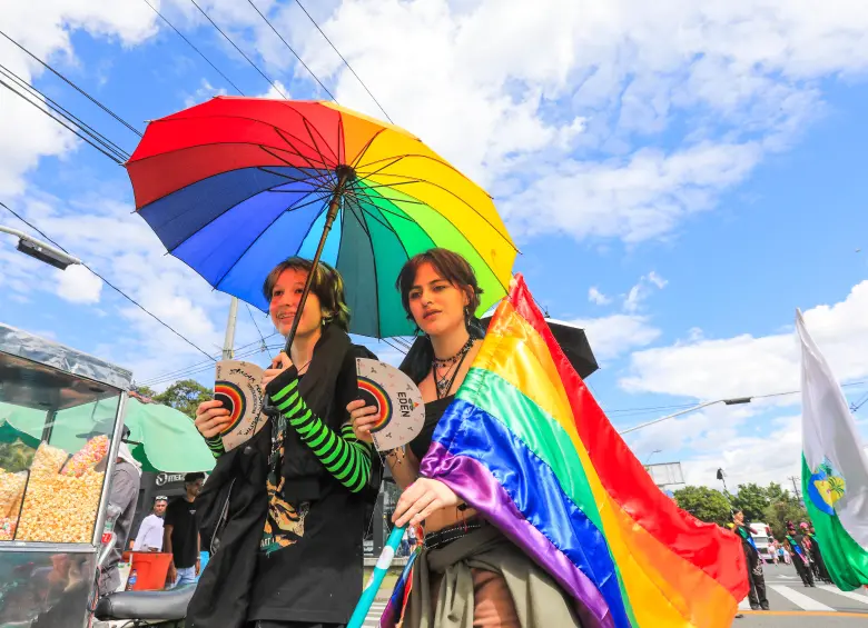La marcha lgbtiq+ es una de las actividades de las organzaciones sociales contra la violencia sexual y la discriminación. Foto: Esneyder Gutiérrez.