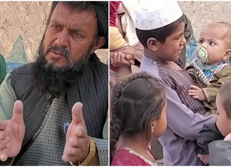 Muhammad Sadeq sabe con precisión cuántas esposas tiene y cuántos de sus hijos han muerto por falta de médicos, pero la memoria le falla al intentar pasar lista en su propio hogar. FOTO: Captura de video de redes sociales de BBC