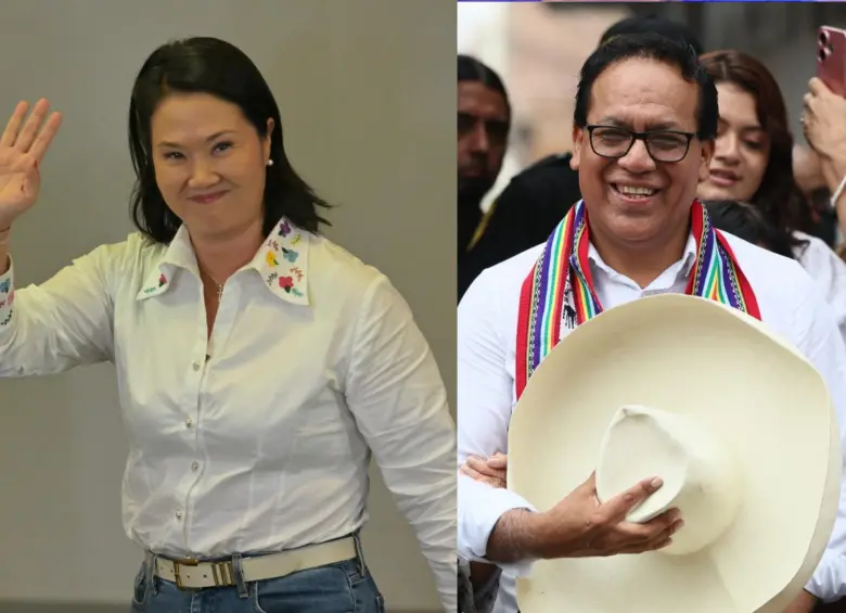 Keiko Fujimori admite un “empate técnico” en Perú y anticipa que respetará los resultados en unas elecciones de segunda vuelta reñidas en Perú. FOTO: AFP