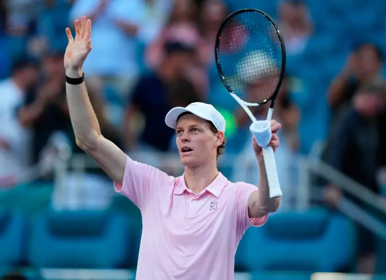  Jannick Sinner, italiano de 24 años, ya ganó el Masters 1000 de Miami en el año 2024. FOTO: GETTY