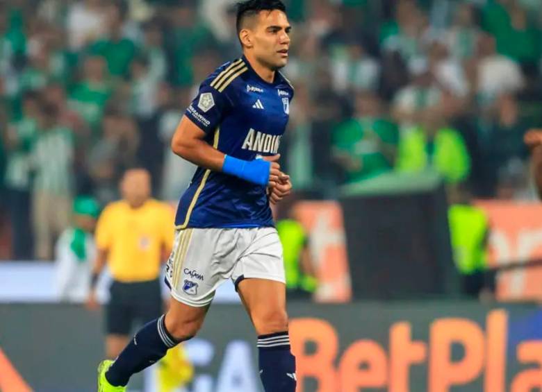 Falca García llegó a Millonarios en el segundo semestre del 2024. Tiene contrato con el cuadro azul hasta finales de este semestre. FOTO: EL COLOMBIANO