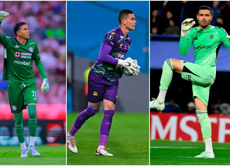 Kevin Mier, Álvaro Montero y Aldair Quintana son tres arqueros que superan el 1,90 de estatura. Algo que puede dar ventaja en el juego aéreo y abarcar más espacio de portería. FOTO GETTY 